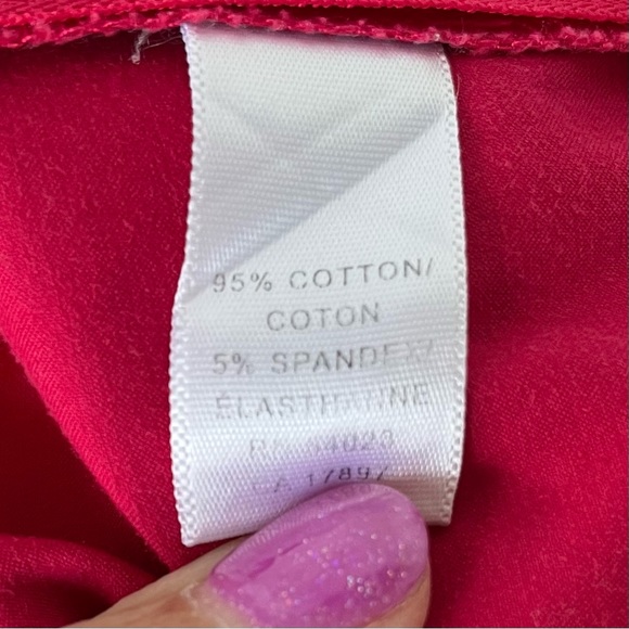 •Banana Republic• Harrison Fit Raspberry Stretch Capri Pants - Size 10 - Picture 6 of 7